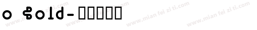 o Bold字体转换